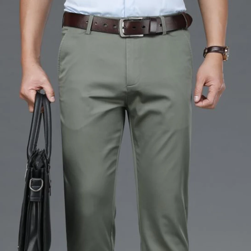 

Men's Relaxed-fit Casual Classic Khaki Pants 2022 Spring and Summer men's business Suit Trouser
