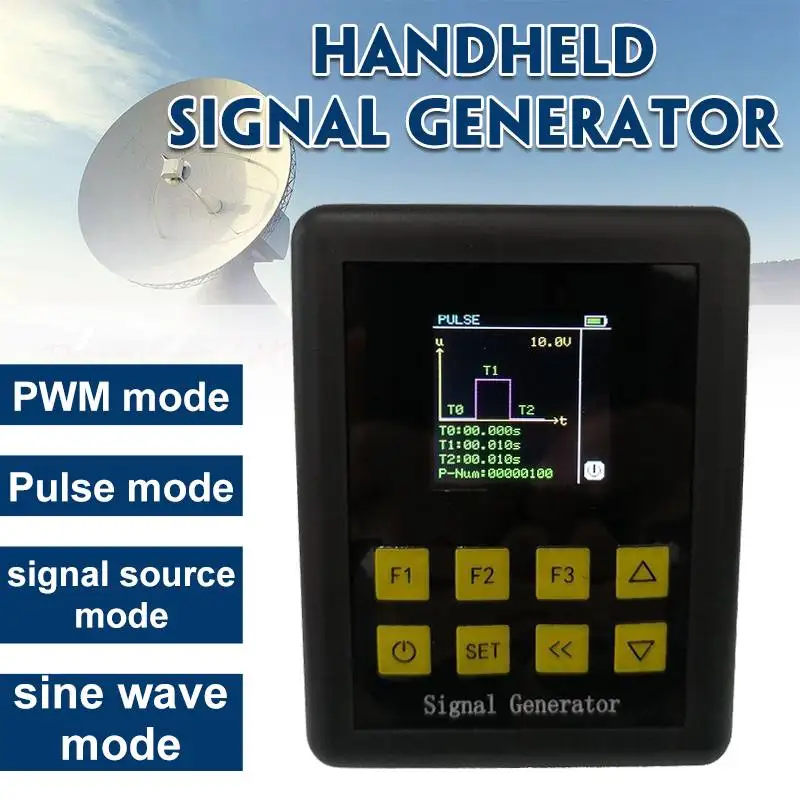 

DANIU Adjustable PWM Pulse Sine Wave Current Voltage Analog Simulator 2-10V 4-20mA Signal Generator Sources Built-in Battery
