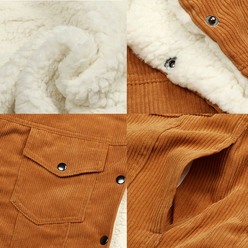 

Berber Fleece Corduroy Women Jacket Fashion Fleece Plain Dyed Solid Pink Khaki Winter Coats For Womens 2019 Womens Warm Coats