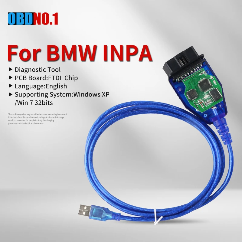Для BMW VSTM INPA K + DCAN USB интерфейс для OBD с чипом FT232RL переключателем DIS SSS NCS кодирование
