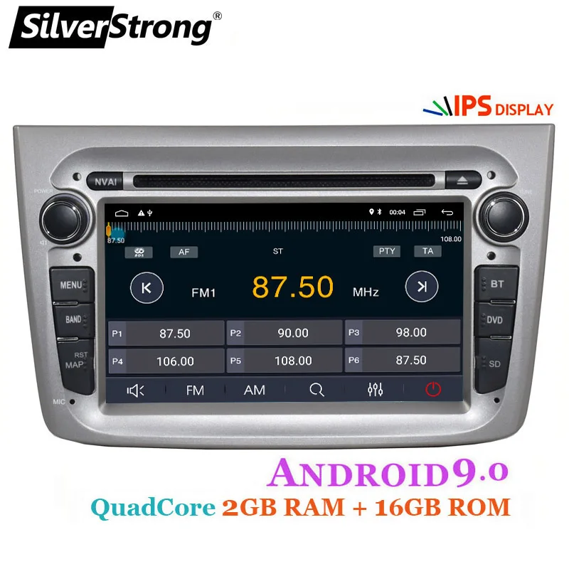 SilverStrong Android9.0 4G 64GB Автомобильный DVD для Alfa Romeo MITO автомобильный Радио gps для Romeo dvd android9.0 1din canbus опция 2GB16GB