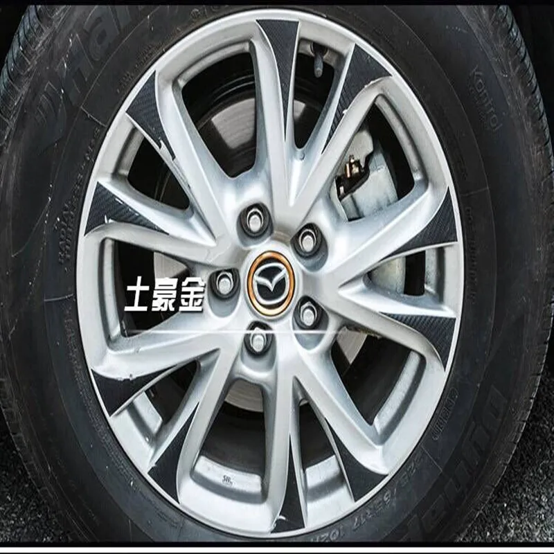 Стайлинг автомобиля кольцо ступицы колеса украшение круг наклейка для Mazda 3 4 RX 7 1 2