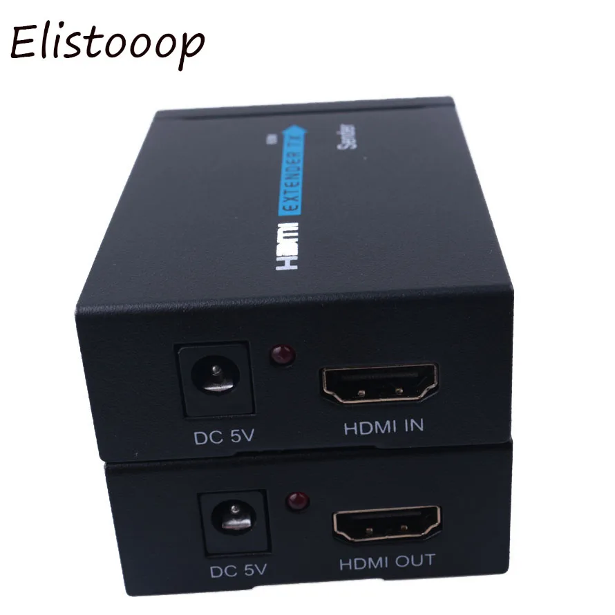 Новинка 1080p 3D HDMI передатчик приемник 60 м удлинитель через Cat 5e/6 RJ45 Ethernet конвертер US