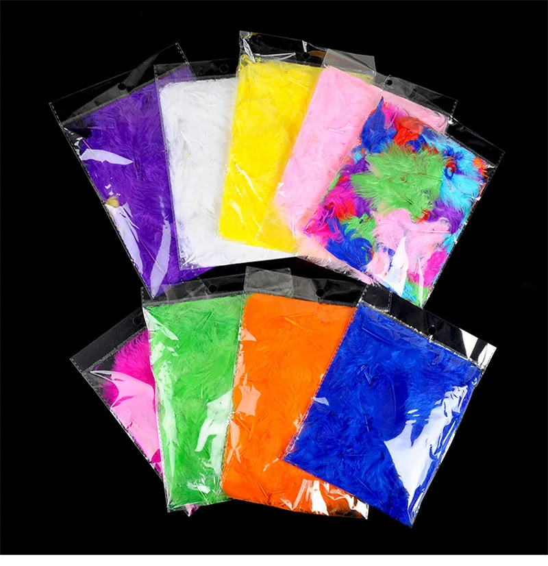 Декоративные перья для свадьбы разноцветные аксессуары сделай сам воздушный шар