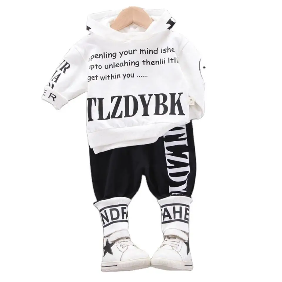 Baby Boy Clothing Set Cotton Spring Autumn Hooded Coat + Pants Children Toddler Tracksuits Kids Clothes Suit Newborn Outfit |