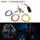 Высокое качество EL провода светодиодный Танцевальная вечеринка Декор Светильник EL трос Трубка гибкий светодиодный полосы для сада для карнавала Вечеринка декоративные