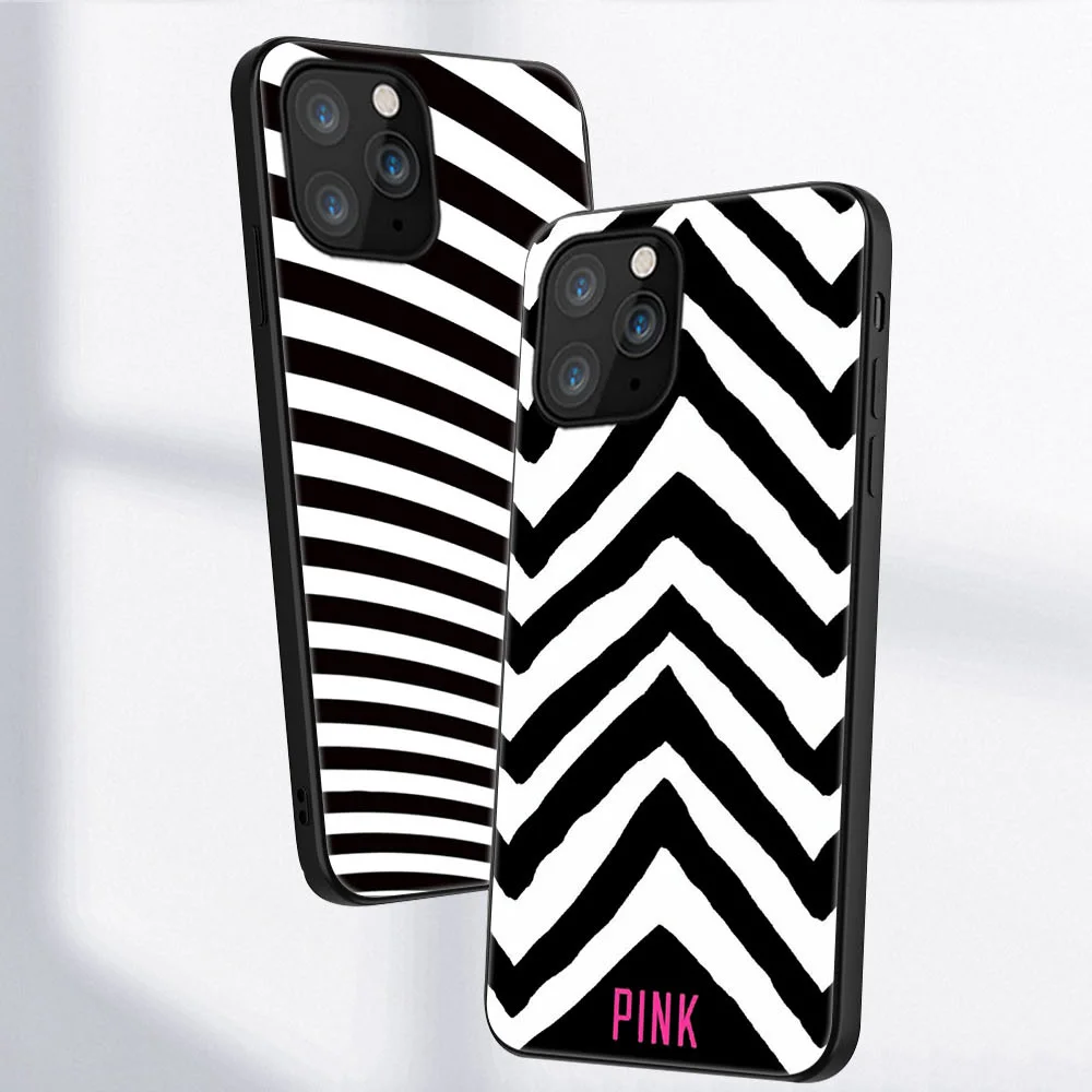 

Black White Zebra Phone Case for iPhone 11 12 Pro Max Mini Cover for iPhone 7 8 6 6S Plus X XR XS MAX 5S SE 2020 Soft TPU Funda