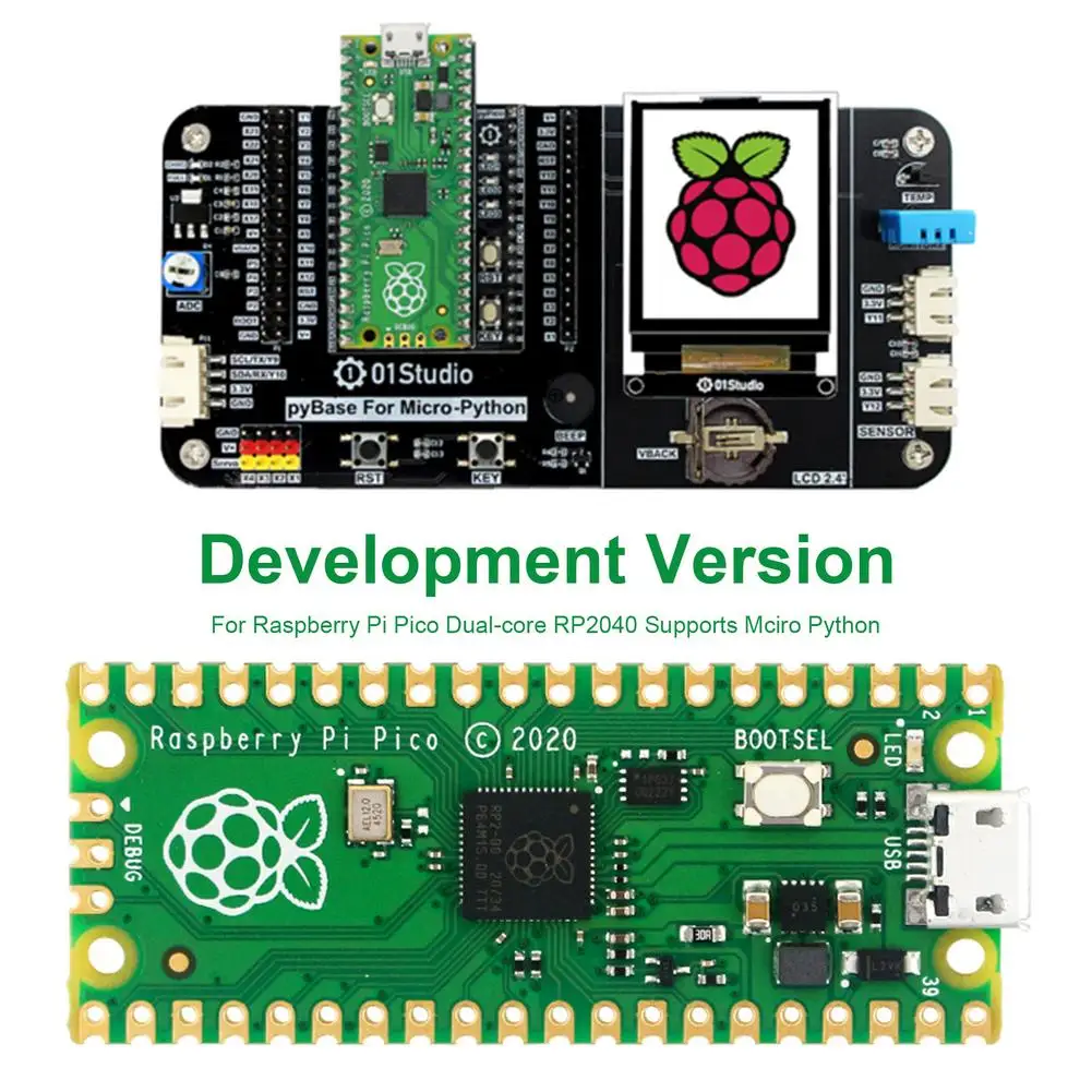 

Официальная плата Raspberry Pi Pico RP2040, двухъядерный, КБ, микрокомпьютеры с низким энергопотреблением ARM, высокая производительность, зеркальный п...