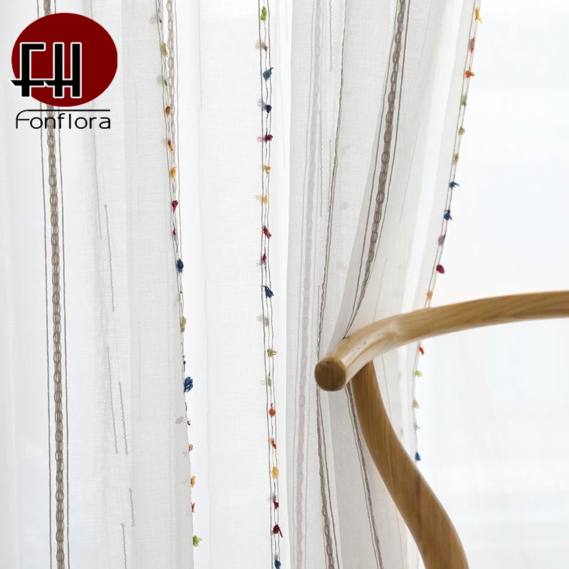 Вертикальные белые тюлевые шторы для гостиной прозрачные спальни цветные