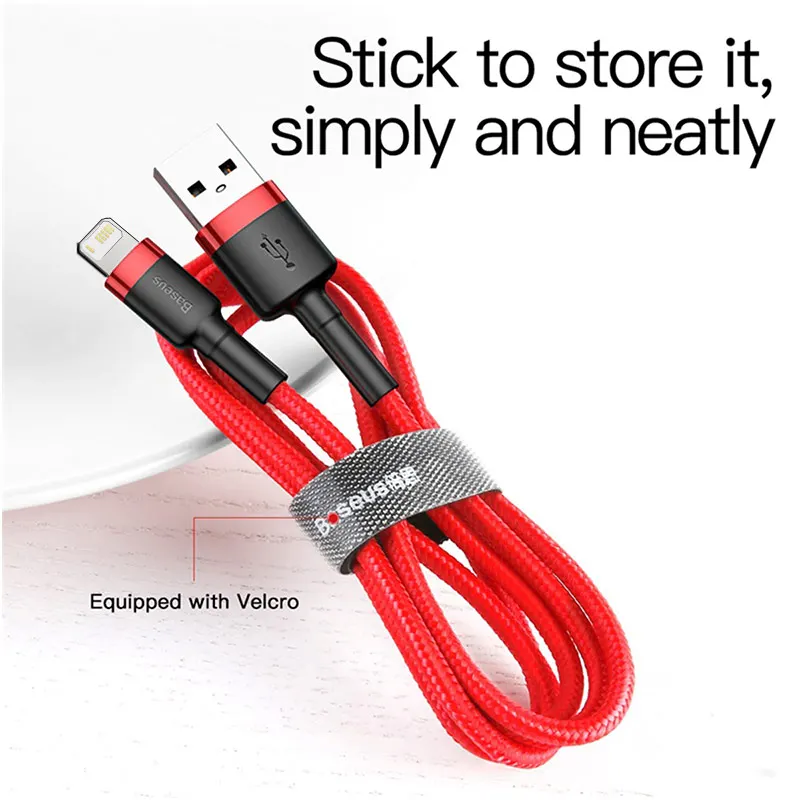 USB-кабель Baseus для iPhone 11 Pro Max XR X 8 12 Mini iPad 2 4 А зарядное устройство быстрой зарядки