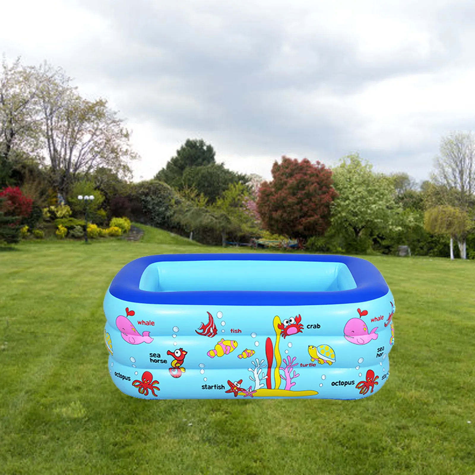Doki Toy 2021 новый летний надувной детский бассейн для детей маленький надувной прямоугольный детский бассейн съемный Семейный детский бассейн