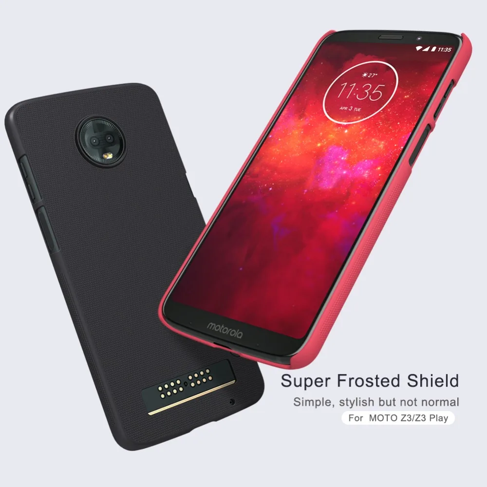 Чехол Nillkin для Motorola Moto G6/G6 Plus суперматовый защитный жесткий пластиковый чехол Z3 Play