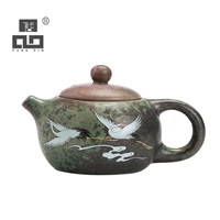 tangpin xishi ceramic tea pot crane handmade green chinese tea pot 220ml