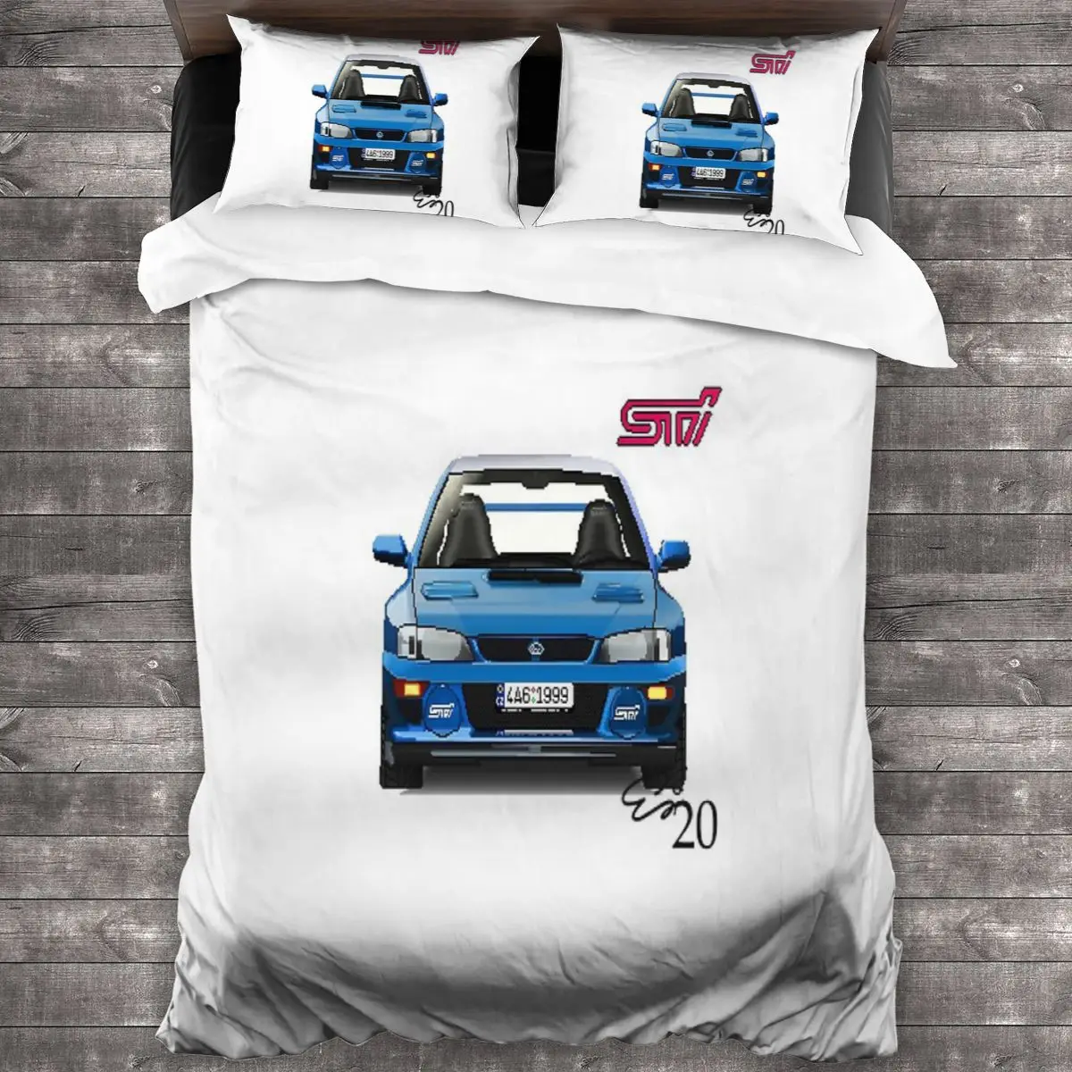 

Комплект постельного белья Subaru Impreza Wrx Sti 22B '99, комплект с пододеяльником, простыней, покрывала для мобильного телефона