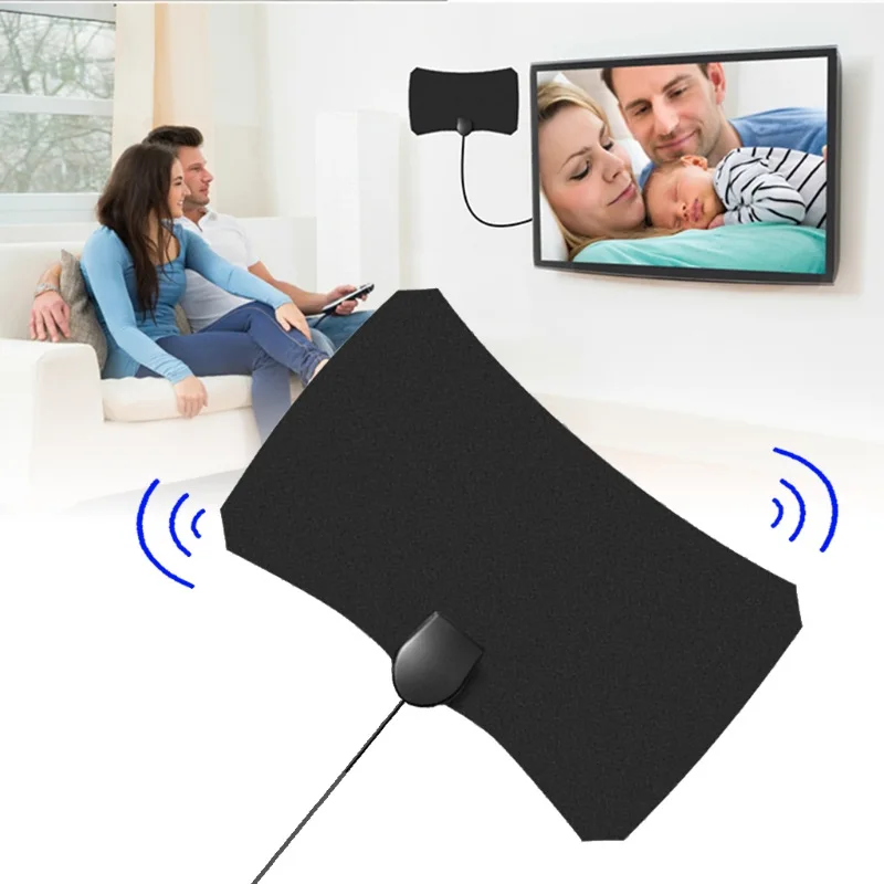 Новая HD Цифровая ТВ внутренняя антенна для Fox VHF UHF ATSC DVB приемник сигнала черного