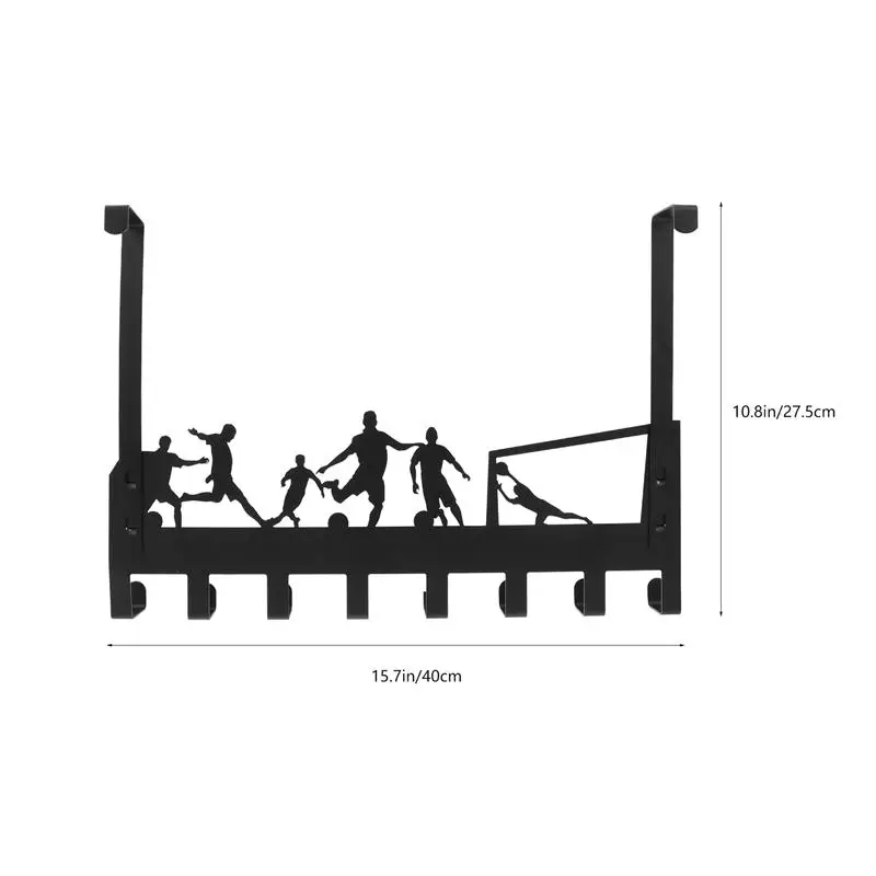 

Bathroom Towel Hanger Storage Hook Punching-Free Hanging Hook Clothing Hanger Hanging Hook (Black)