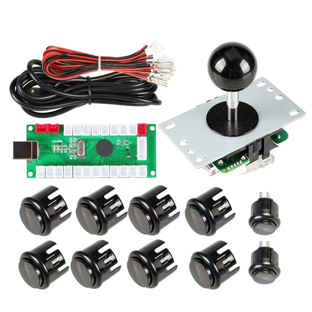 1 плеер Аркады DIY Kit usb датчик для ПК аркадный джойстик кнопки USB MAME игры & Raspberry Pi