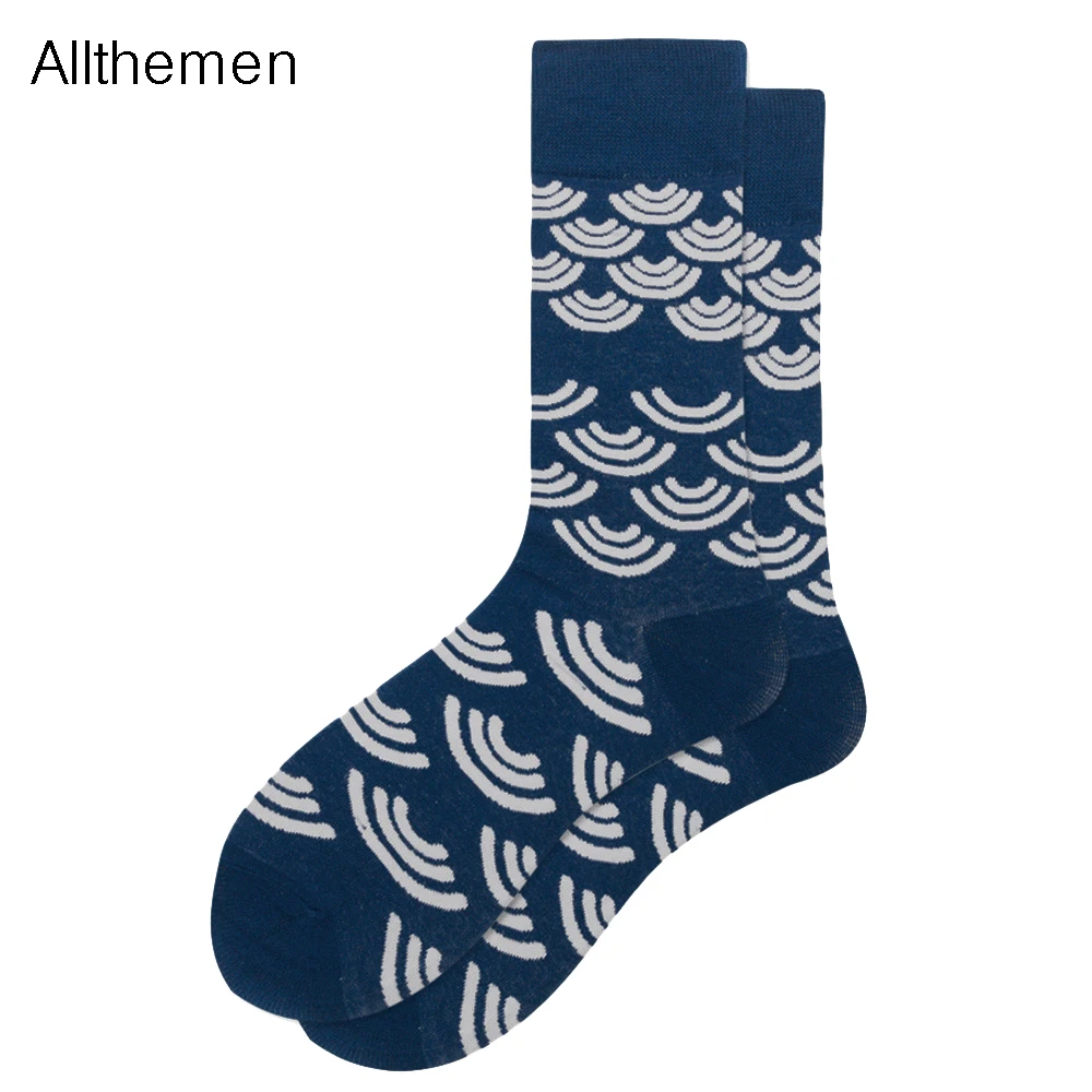 Мужские классические носки Allthe мужские Cew повседневные с принтом уличная одежда