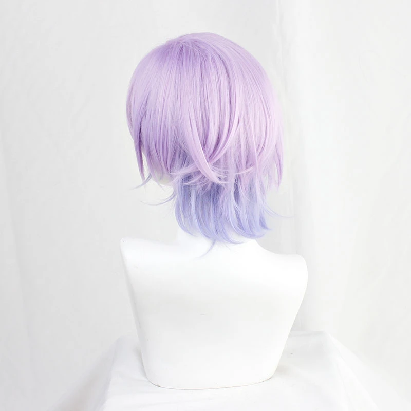 

Twisted Wonderland Cosplay Epel Felmier Wig Poison Apple Light Purple Hairpiece Snow White Halloween Role Play Hair Wig
