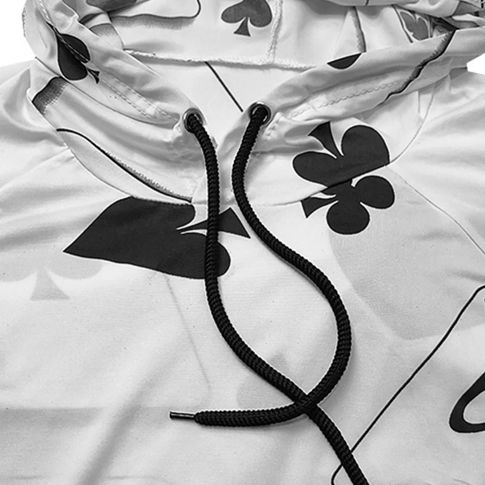 #4106 Европейский Размеры покер карты с принтом футболка короткими рукавами и