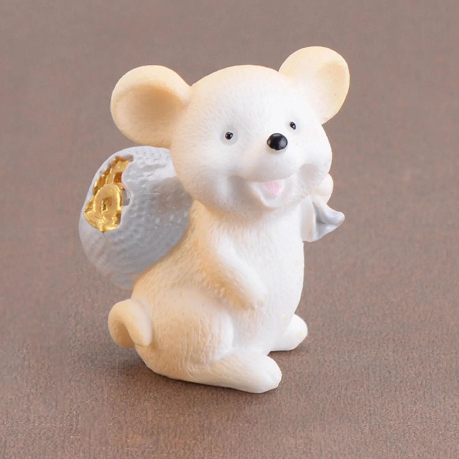 8 шт. милые фигурки мышей из смолы монета крыса на удачу настольные украшения