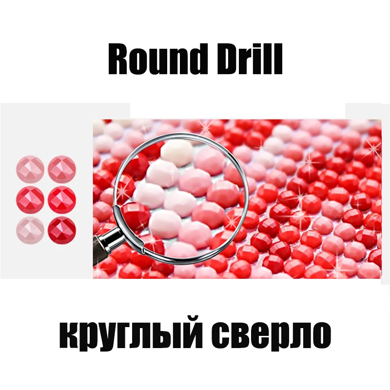 Round Drill Daimond DIY 5D алмазная живопись disney Miceky полная дрель квадратная Круглая Мозаика вышивка крестиком подарок на год украшение - Цвет: Round Drill
