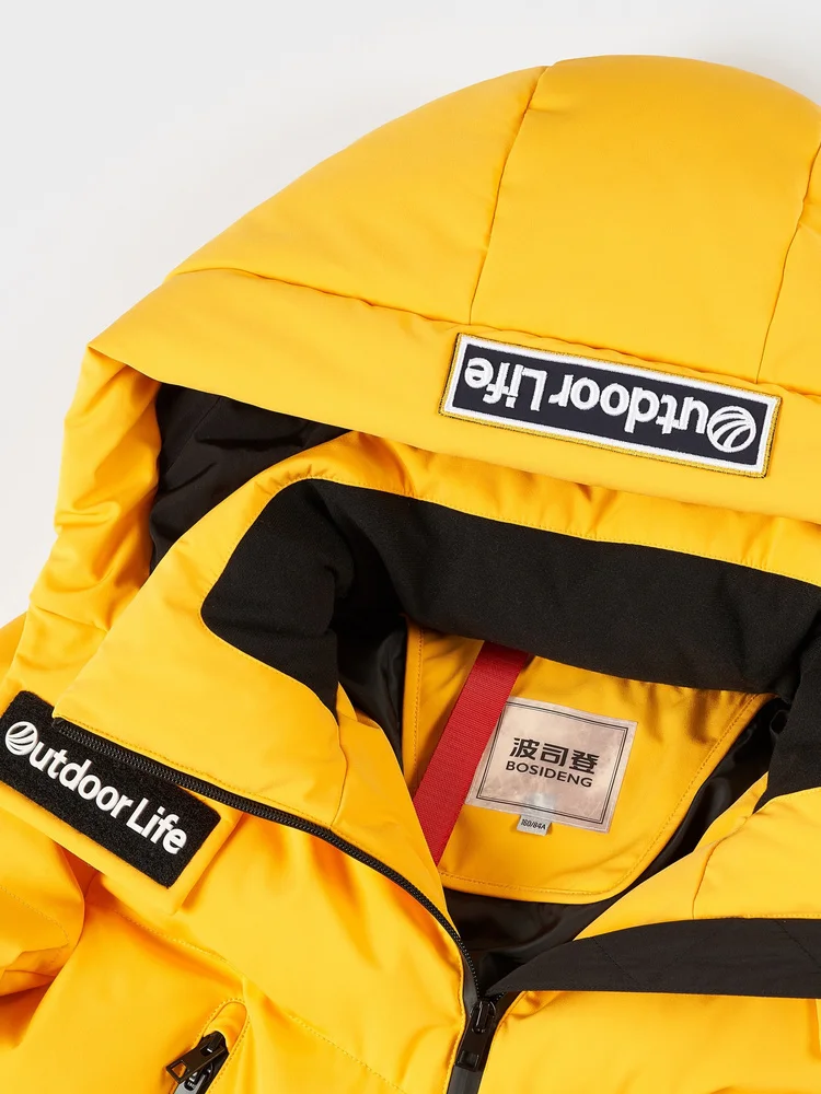 Новый Зимний женский пуховик BOSIDENG короткое гусиное пуховое пальто теплый