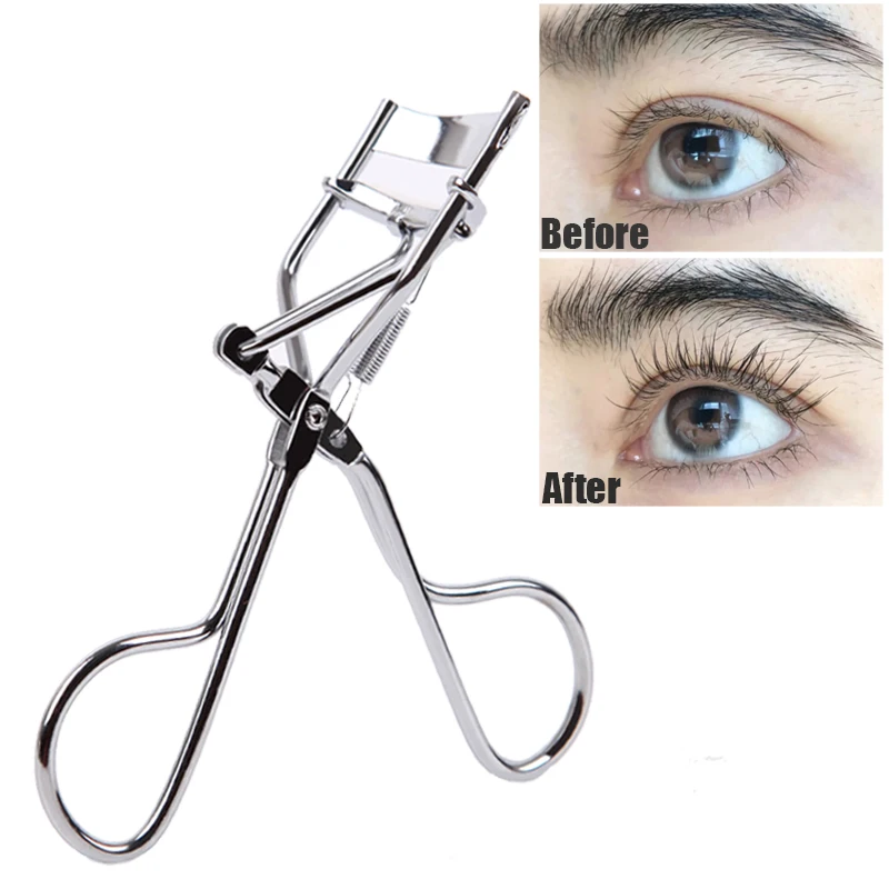 

1pcs Stainless Steel Eyelash Curler Protable Black Silver Lashes Tweezers Clip Makeup Curling Eyelashes Beauty Tools Accessories