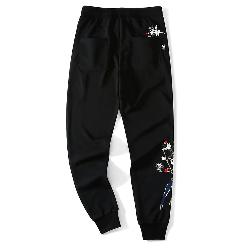 Новое поступление Мужские штаны шаровары с вышивкой в стиле хип хоп мужские
