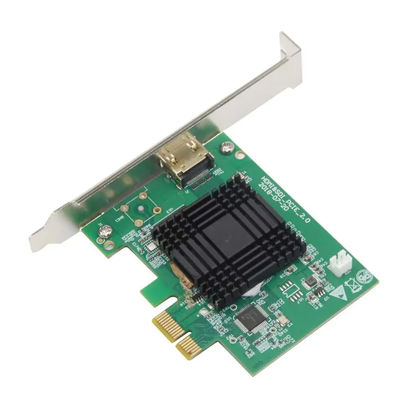 Карта видеозахвата Unisheen PCIe 60FPS HDMI для потоковой трансляции в реальном времени 1080P