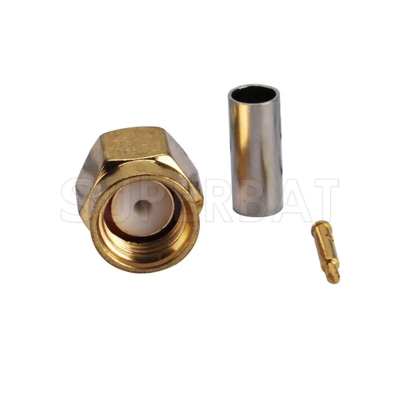 Superbat обжим SMA разъем RF коаксиальный для коаксиального кабеля RG316 RG174 RG188 LMR100 с