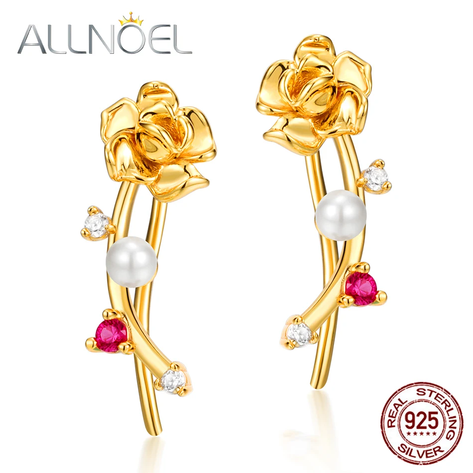 ALLNOEL розовые турмалиновые серьги ювелирные изделия с бриллиантами и жемчугом для