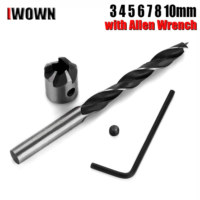 

Сверлильный зенкер для деревообработки, сверло с шестигранным ключом для дерева, прочный многофункциональный инструмент «сделай сам» для ...