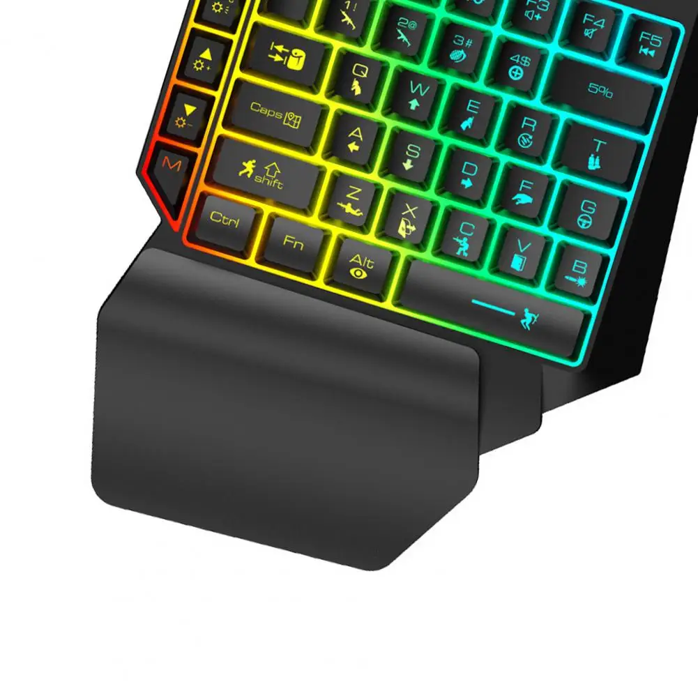 

K15 39 keys Single Handed Mechanical Keyboard Strong Resilience RGB Glowing One Hand Mechanical Gaming Keyboard for PC Laptop