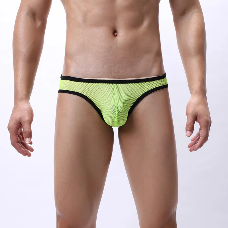 Сексуальное нижнее белье для мужчин сетчатые прозрачные эротические трусы