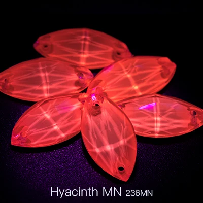 Hyacinth MN Ультрафиолетовый свет кристаллы для шитья конский глаз Flatback Стразы для нашивки кристаллы Камни конский глаз страз для DIY Одежда ручной работы - Цвет: Hyacinth MN