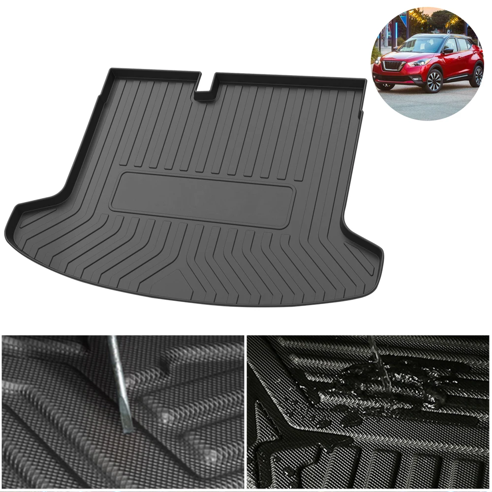 

Trunk Mat For Nissan Kicks 2018 2019 2020 Car Waterproof Non-Slip Custom Rubber 3D Car Accessories