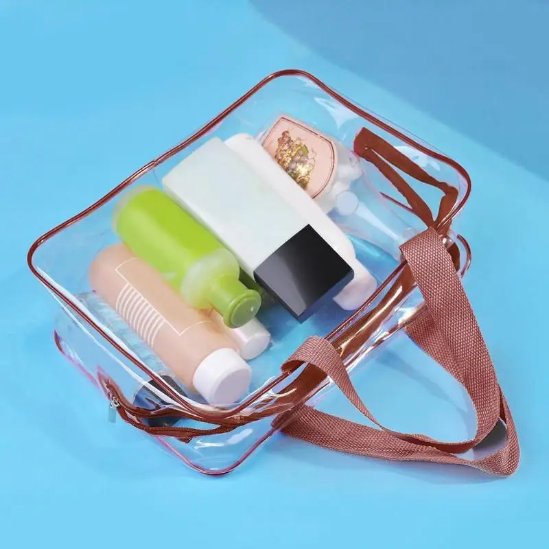 

3Pcs/Set PVC Transparent Cosmetic Bag Women Zipper Clear Makeup Bag Waterproof Wash Bags Toiletry Organizer Pouch Beauty Case