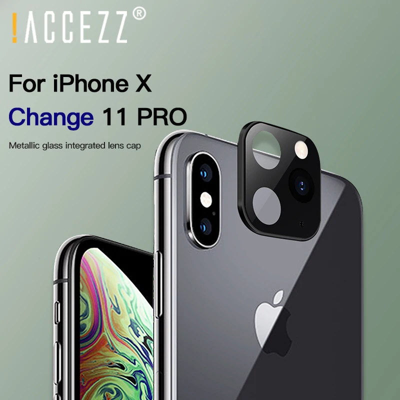 ! ACCEZZ камера металлический объектив протектор для iPhone X XR XS Max задняя пленка