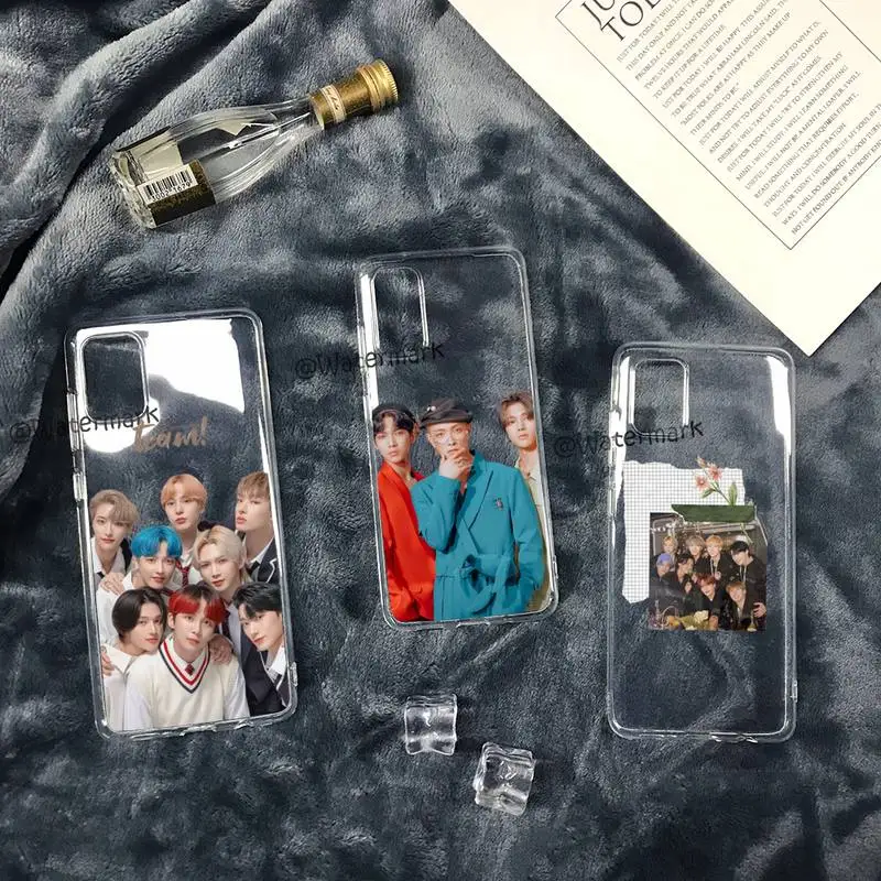 

ATEEZ Clear Phone Case For Samsung S30 S21 S20 Fe Note 20 Ultra S10 S9 S8 Plus S7 S10e Transparent Cover