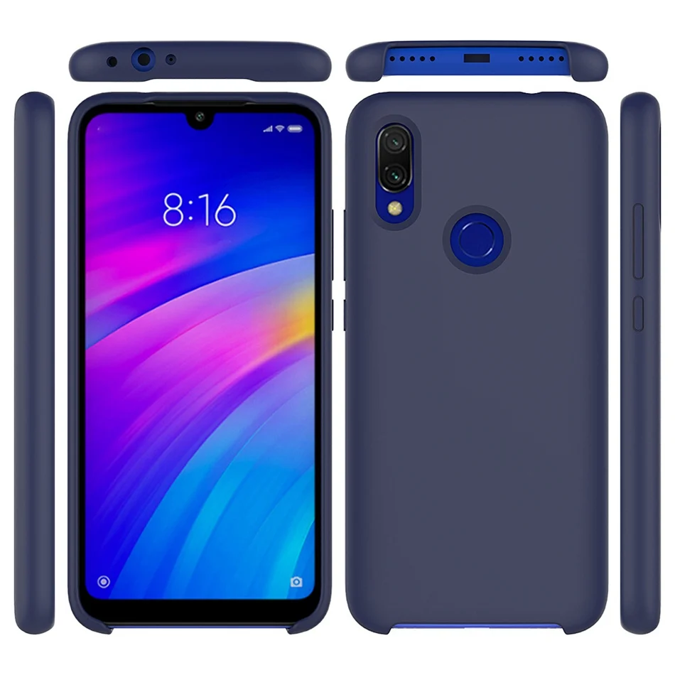 Жидкий силиконовый чехол для Xiaomi Mi 9 SE 8 Lite 6X/A2 9T Оригинальный edmi K20 Pro Note 7 мягкая