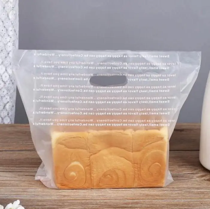 

1000pcs High Quality Dessert Bag Cake Toast Bread Bag Take-away Packaging Pouch Bakery Shopping Bags Wholesale