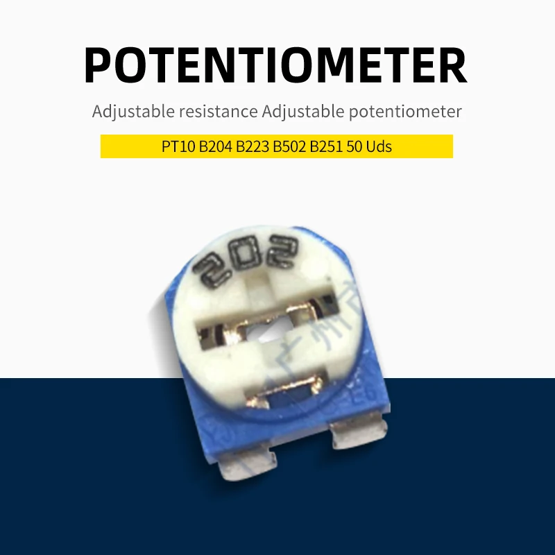 

RM065 WH06-2A 1K 2K 2.2K 5K ohm Trimpot Horizontal Trimmer Potentiometer variable resistor(Only accept min order 500PCS)