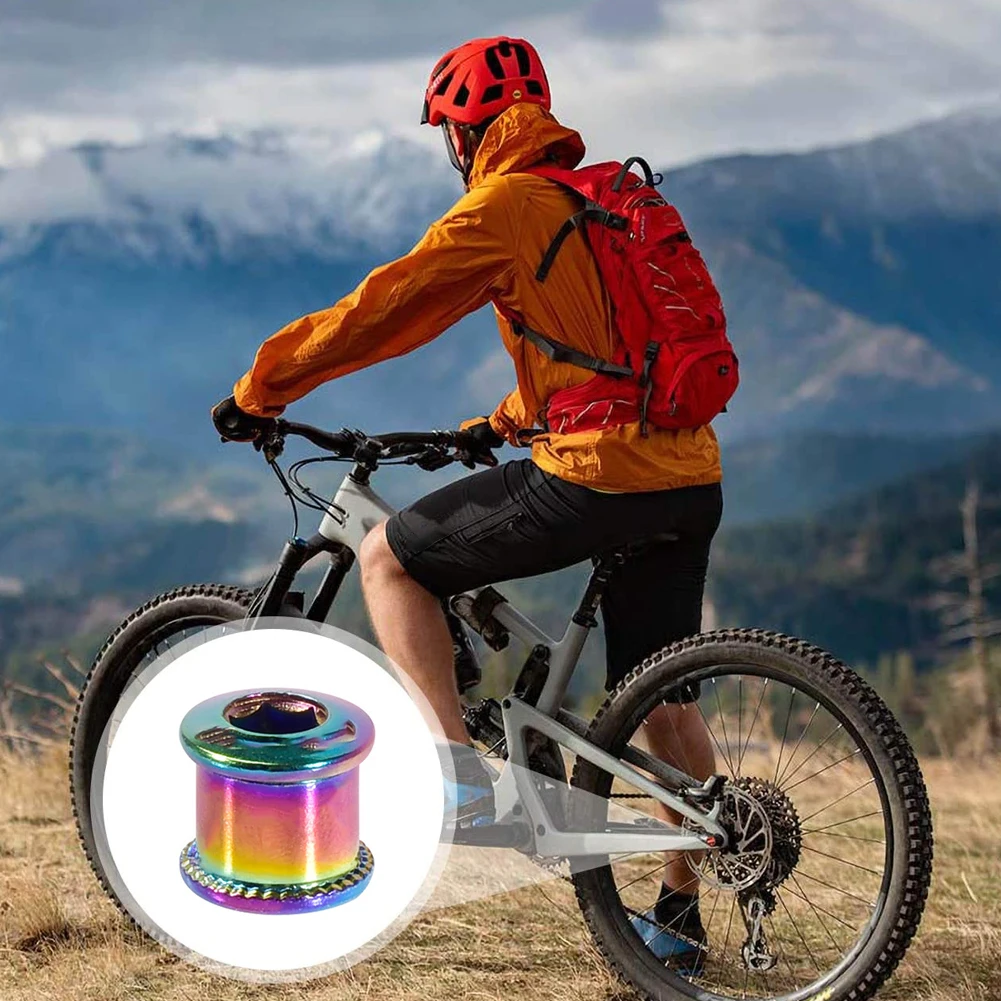 

Chain Ring Bolts Bike Crankset Screws Single Double Chainwheel Bolts Nuts Set Disc Screws for Road Bike Mountain Bike 4PCS