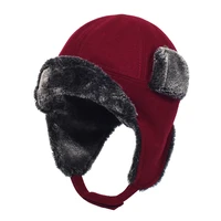 winter hats for men trapper trooper russian warm cap with ear flaps women ushanka bomber fur hats