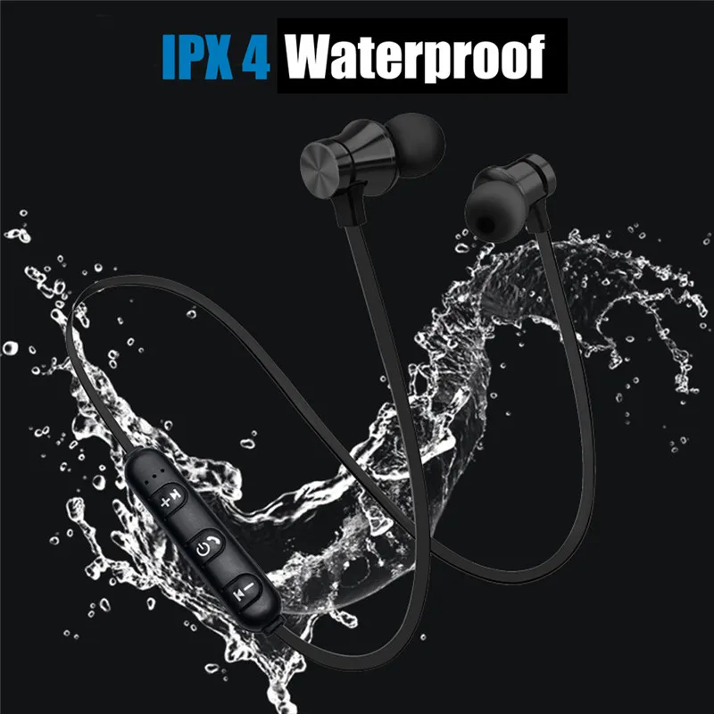 Магнитные наушники гарнитура с шейным ободом спортивные вкладыши беспроводные