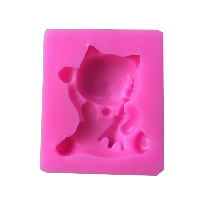 

Lucky cat silicone mold fondant cake baking tool 17-88