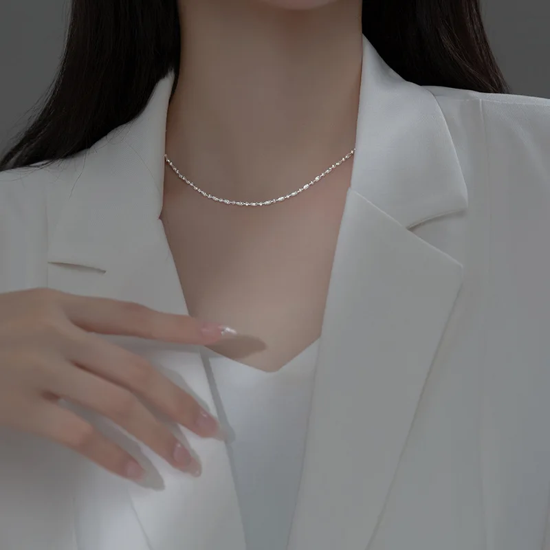 Оригинальная искусственная Серебряная резная овальная и круглая шариковая цепь