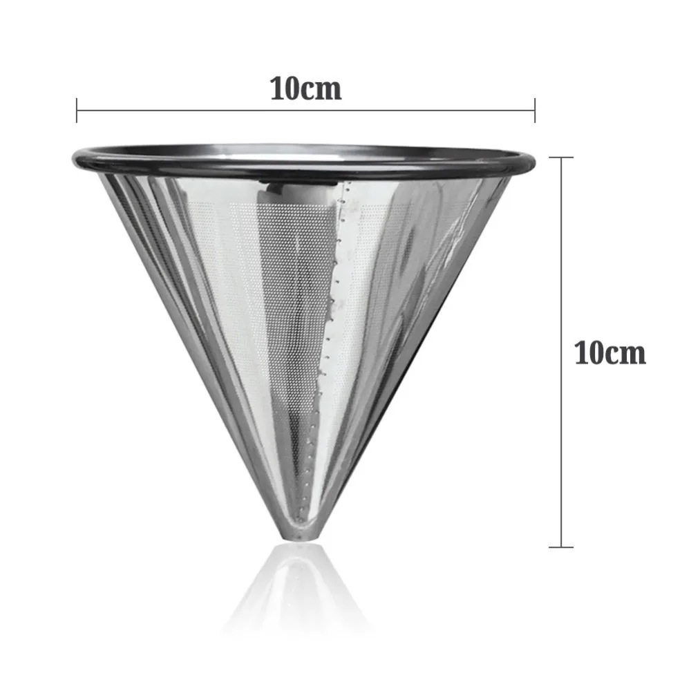 Многоразовый кофейный фильтр V60 держатель из нержавеющей стали сетчатая воронка