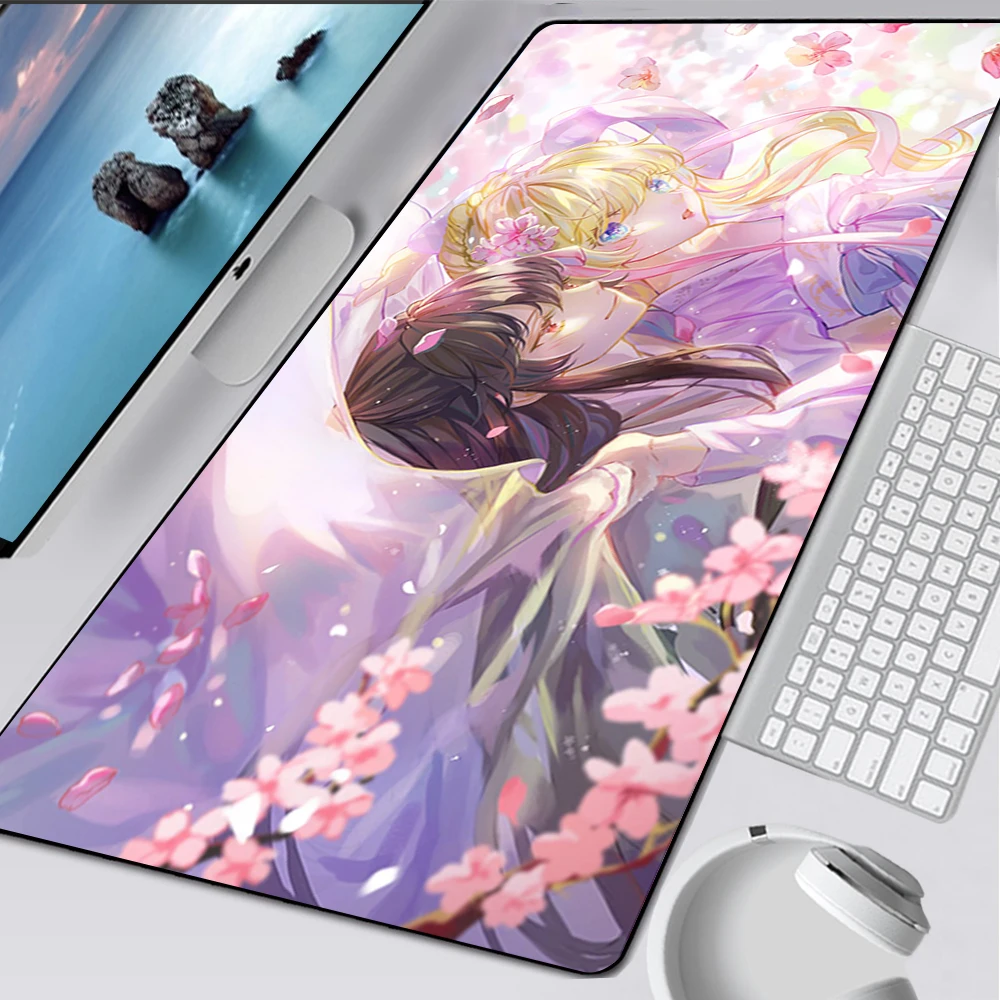 

Who Made Me A Princess Large Gaming Mouse Pad XXL Computer Mousepad PC Gamer Mouse Mat Laptop Mausepad Keyboard Mat Desk Pad
